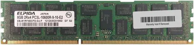 Alt view image 2 of 2 - Micron MTA9ASF1G72PZ-2G6B1 8GB PC4-21300 Ddr4-2666MHZ Ecc Memory