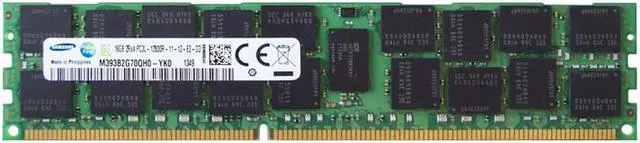 Alt view image 7 of 9 - SAMSUNG 16GB ECC Registered DDR3 1600 (PC3 12800) Server Memory Model M393B2G70QH0-YK0