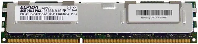 Alt view image 2 of 2 - Micron MT18JSF1G72PZ-1G9N1 8GB PC3-14900R ddr3-1866mhz Ecc Memory