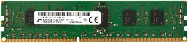 Alt view image 4 of 5 - MICRON Mt9Ksf51272Pz-1G6E2  4Gb (1X4Gb) Pc312800 Ddr31600Mhz Sdram 1Rx8 Cl11 Ecc Registered 240Pin Dimm Memory Module For Poweredge Servers