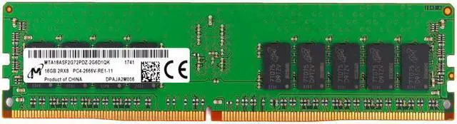 Main image of Micron 16GB 288-Pin DDR4 SDRAM ECC Registered DDR4 2666 (PC4 21300) Server Memory Model MTA18ASF2G72PDZ-2G6J