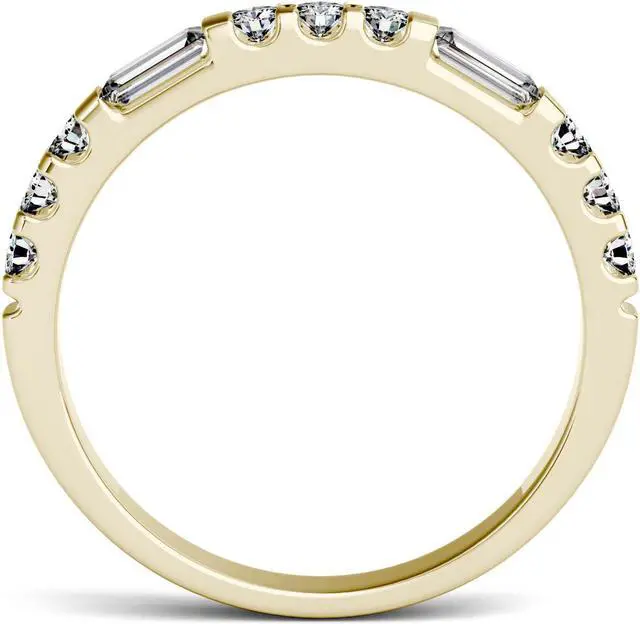 Alt view image 3 of 7 - Moissanite by Charles & Colvard 4x2mm Straight Baguette Fashion Ring-size 7 0.50cttw DEW