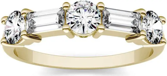 Main image of Moissanite by Charles & Colvard 5x2mm Step Cut Baguette Fashion Ring-size 8 1.15cttw DEW