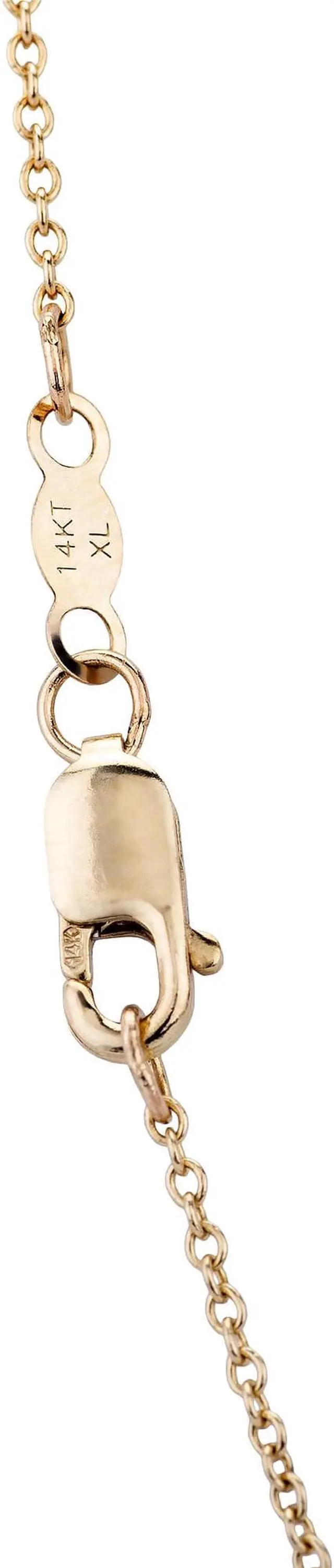 Alt view image 4 of 7 - 14K Yellow Gold Moissanite by Charles & Colvard 6.5mm Round Pendant Necklace 1.00ct DEW