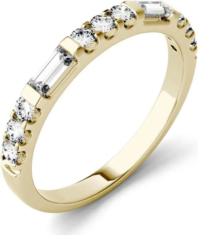 Alt view image 2 of 7 - Moissanite by Charles & Colvard 4x2mm Straight Baguette Fashion Ring-size 7 0.50cttw DEW