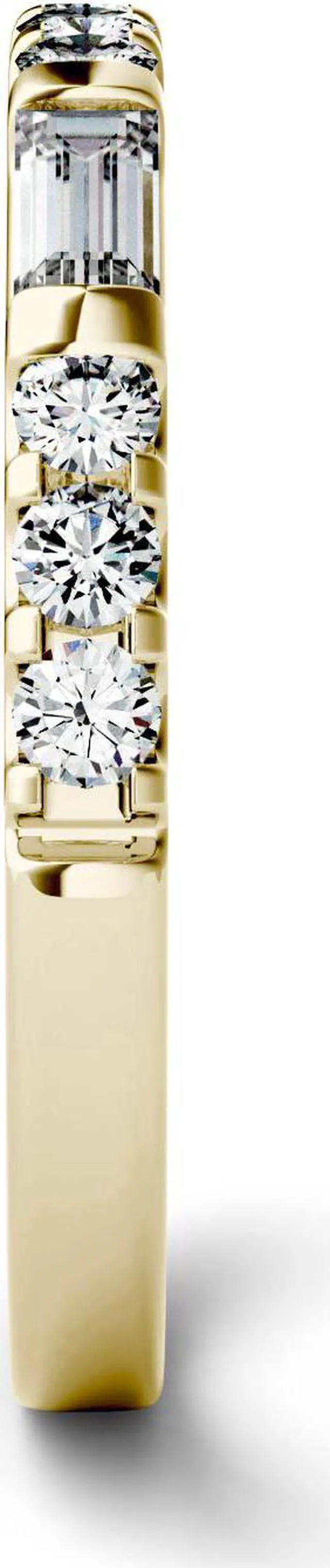 Alt view image 4 of 7 - Moissanite by Charles & Colvard 4x2mm Straight Baguette Fashion Ring-size 7 0.50cttw DEW