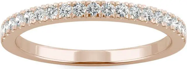 Main image of 14K Rose Gold Moissanite by Charles & Colvard 1.5mm Round Wedding Band-size 5 0.29cttw DEW