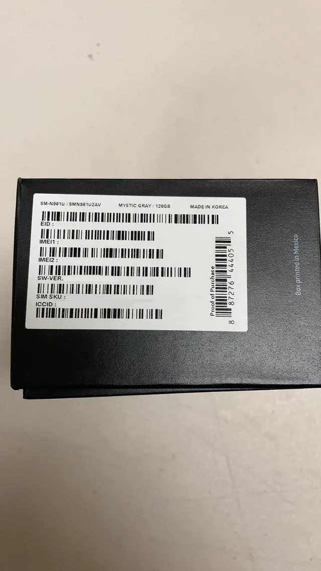 Alt view image 5 of 10 - SAMSUNG GALAXY NOTE 20 5G 128GB VERIZON SMN981UZAV MYSTIC GRAY