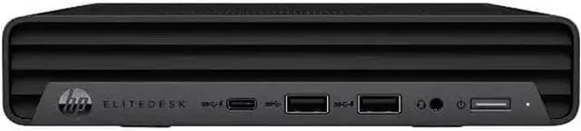 Main image of HP Elitedesk Desktop Mini Pc 805 G6 AMD R5 Pro 3.7 Ghz (16GB RAM 256GB SSD) Windows 10 Pro 3E4B8US#ABA - Black