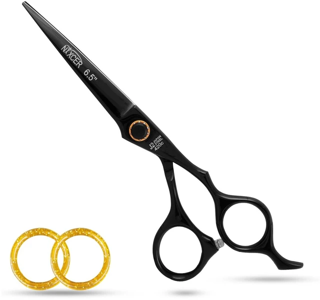Main image of NIXCER PROFESSIONAL SERIES RAVEN RAZOR EDGE BALL BEARING SCREW HAIR CUTTING SCISSORS 6.5" BLACK
