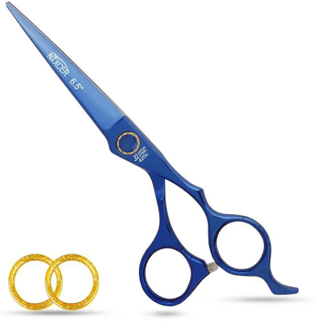 Main image of NIXCER PROFESSIONAL SERIES RAVEN RAZOR EDGE BALL BEARING SCREW HAIR CUTTING SCISSORS 6.5" BLUE