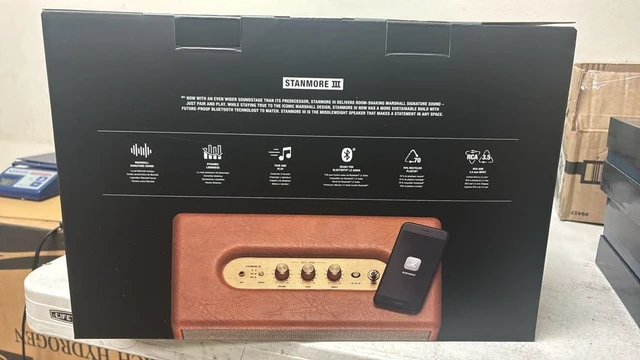 Alt view image 3 of 7 - MARSHALL STANMORE III HOME BLUETOOTH SPEAKER 1006083 BROWN