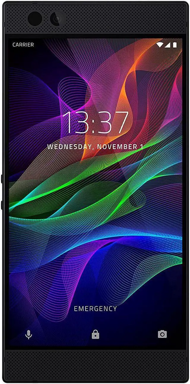 Alt view image 2 of 8 - Razer Phone - Unlocked, 120 Hz Ultra Motion Display, Dual Camera, Dual Front-Facing Speakers, Gaming Phone (5.7" Black, 64GB, 8GB RAM)