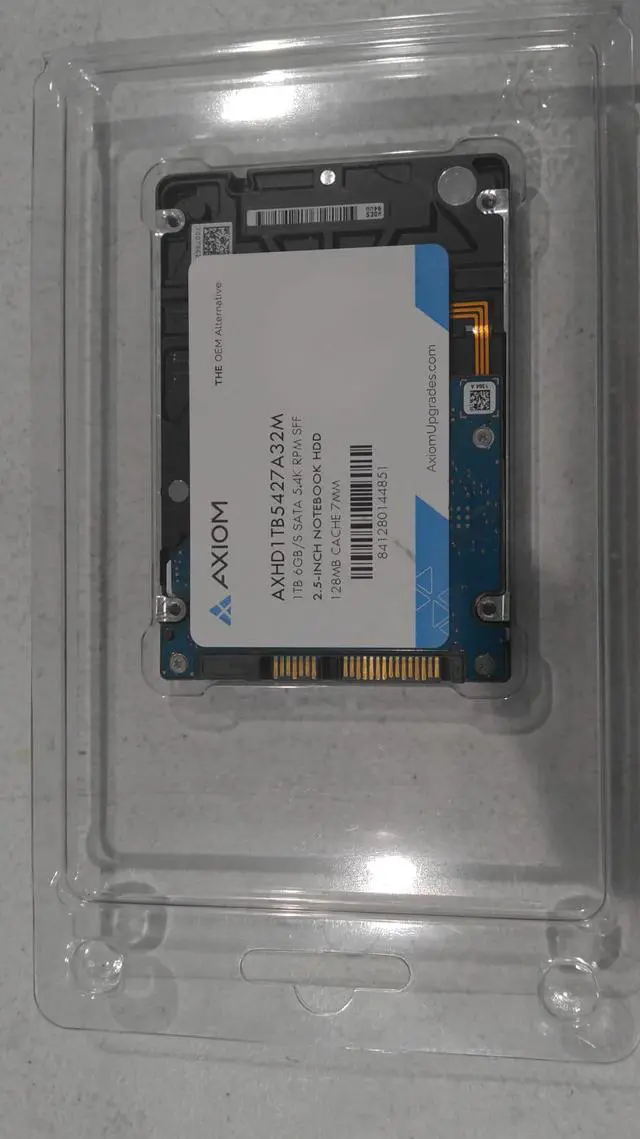 Alt view image 3 of 5 - Axiom AXHD1TB5427A32M 1Tb 6Gb/S Sata 5.4K Rpm Sff 2.5-Inch Notebook Bare Drive 128Mb Cache 7Mm