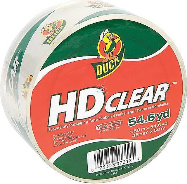 Alt view image 3 of 4 - Duck Brand HD Clear Packaging Tape: 1.88 in. x 54.6 yds. (Clear)