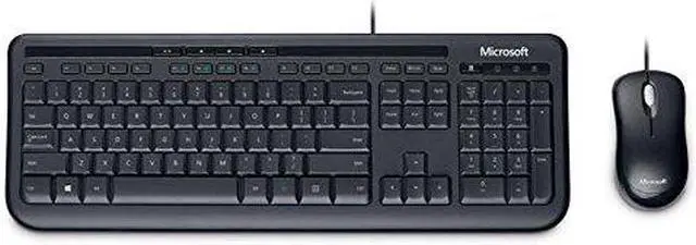 Main image of Microsoft Wired Desktop 600 - Keyboard and Mouse (English)