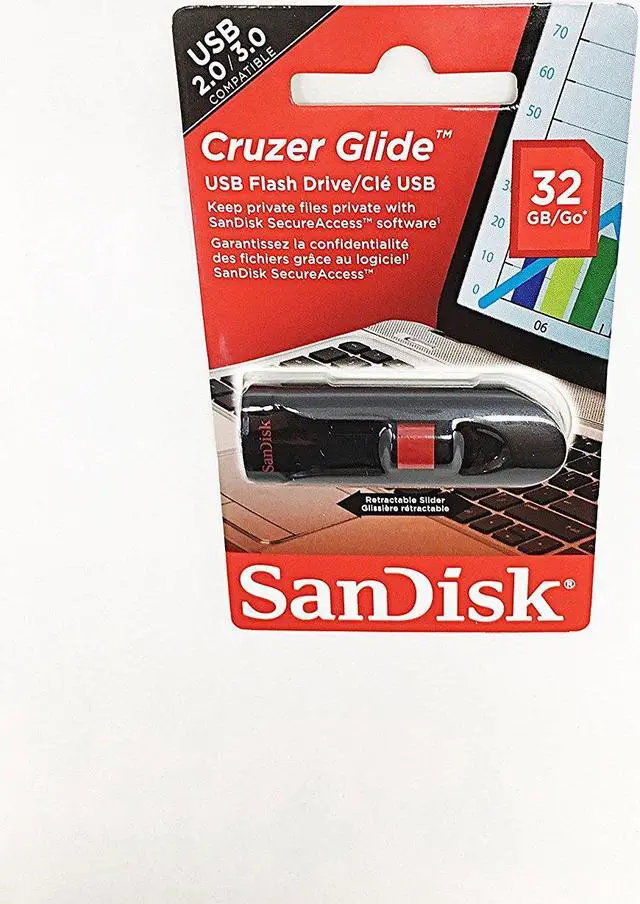 Alt view image 3 of 6 - SanDisk Cruzer Glide 32GB USB Flash Drive Model SDCZ60-032G-B35S