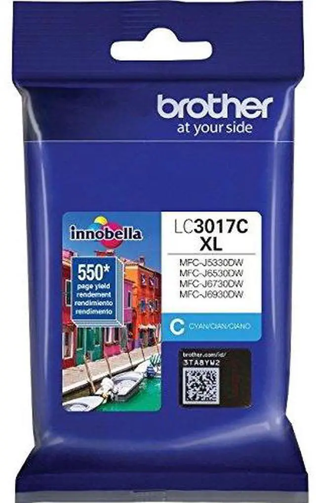 Alt view image 2 of 6 - Brother LC3017 Cyan Ink Cartridge, High Yield, LC3017CS