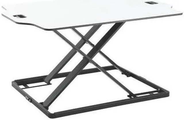 Alt view image 2 of 11 - AMER NETWORKS EZUP3222 SIT-STAND DESK CONVERTER RISER