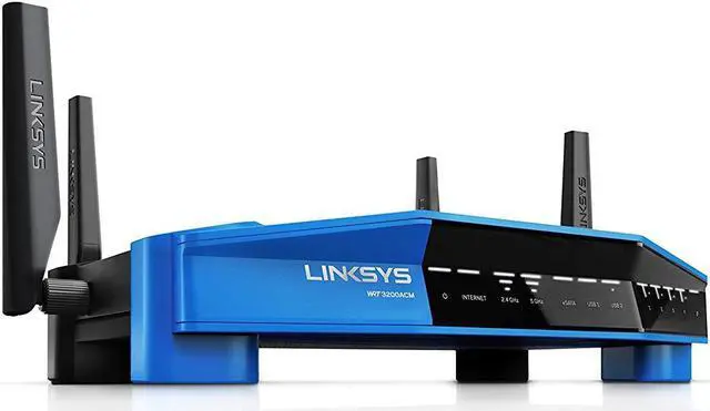 Alt view image 4 of 5 - Linksys WRT3200ACM AC3200 MU-MIMO Gigabit Wi-Fi Router