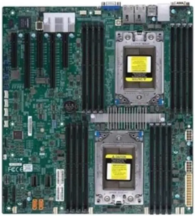 Alt view image 3 of 4 - Supermicro Motherboard MBD-H11DSI-NT-B Dual AMD EPYC 7000-series SP3 SoC PCIe