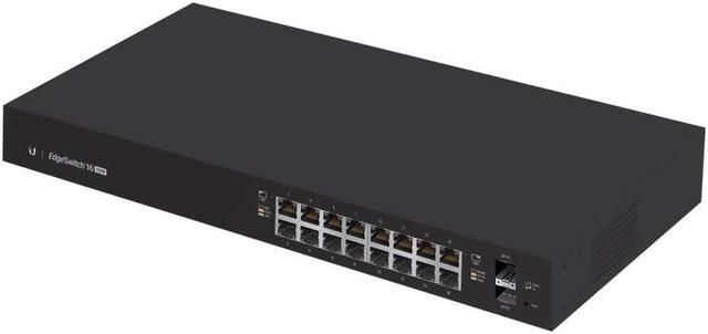 Alt view image 5 of 17 - Ubiquiti Networks EdgeSwitch ES-16-150W-US Managed PoE+ Gigabit Switch with SFP, 150W