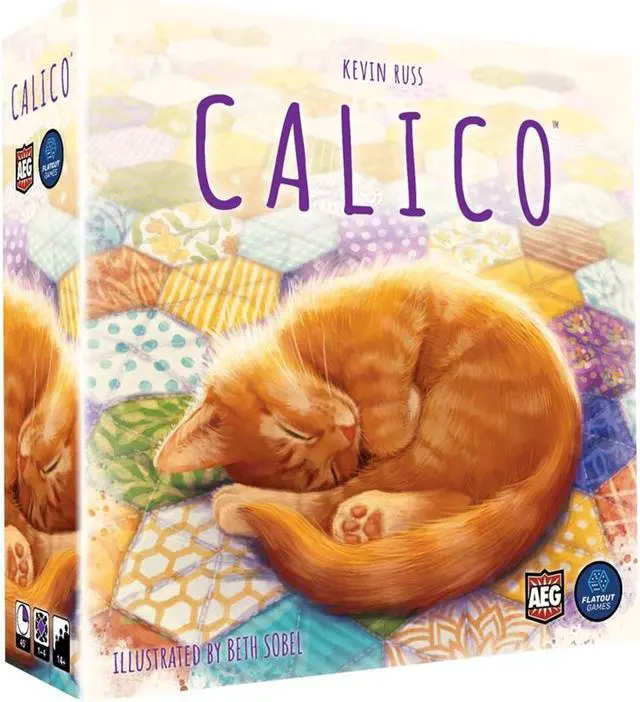 Main image of Calico Puzzle Tile-Laying Quilts & Cats Interactive Family-Friendly Board Game Alderac Entertainment Group AEG6210