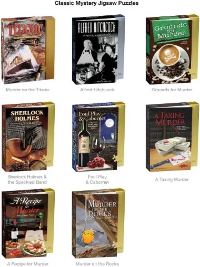 Alt view image 8 of 11 - University Games,  Sherlock Holmes Murder Mystery Puzzle