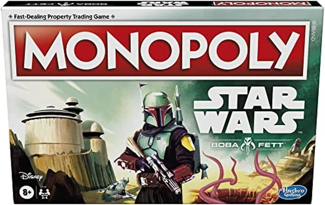 Main image of F5394 MONOPOLY: Star Wars Boba Fett Edition Board Game for Kids Ages 8+, Inspired by The Star Wars Movies and The Mandalorian TV Series Hasbro