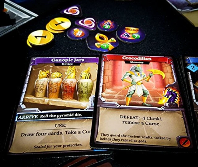Alt view image 3 of 9 - Clank! The Mummy's Curse Deck Building Strategy Board Game Renegade Studios RGS0808