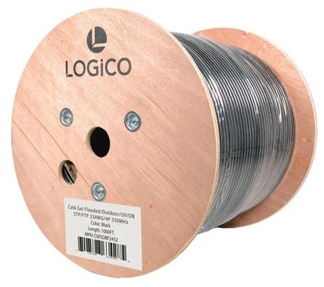 Alt view image 5 of 5 - Cat6 Shielded Ethernet Cable Gel Filled Bare Copper Direct Burial 550Mhz 1000ft 23AWG