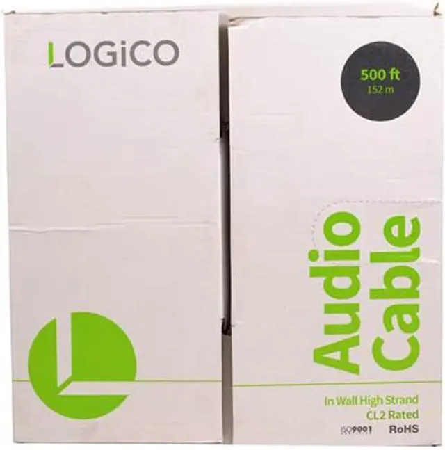 Alt view image 2 of 3 - In Wall Audio Speaker Cable Wire 14/2 Gauge/AWG OFC Pure Copper 500ft White