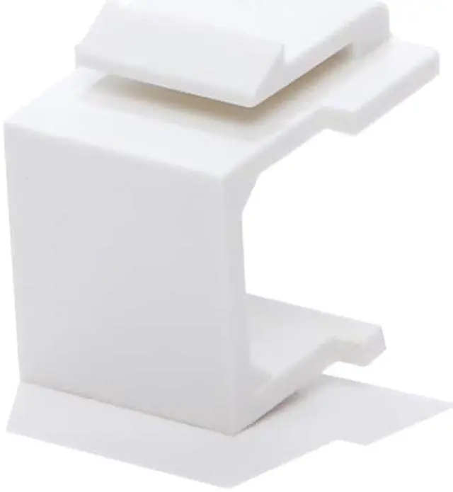 Main image of 10pcs Snap-in Keystone Blank Insert for Wall Plate White