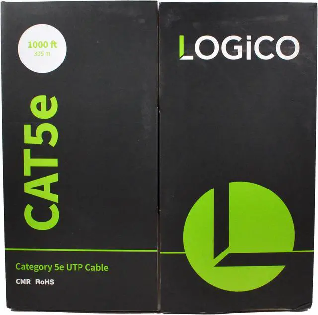 Alt view image 2 of 4 - Cat5e Riser CMR UL ETL Copper Ethernet Network Cable 350Mhz UTP 24AWG 1000ft White