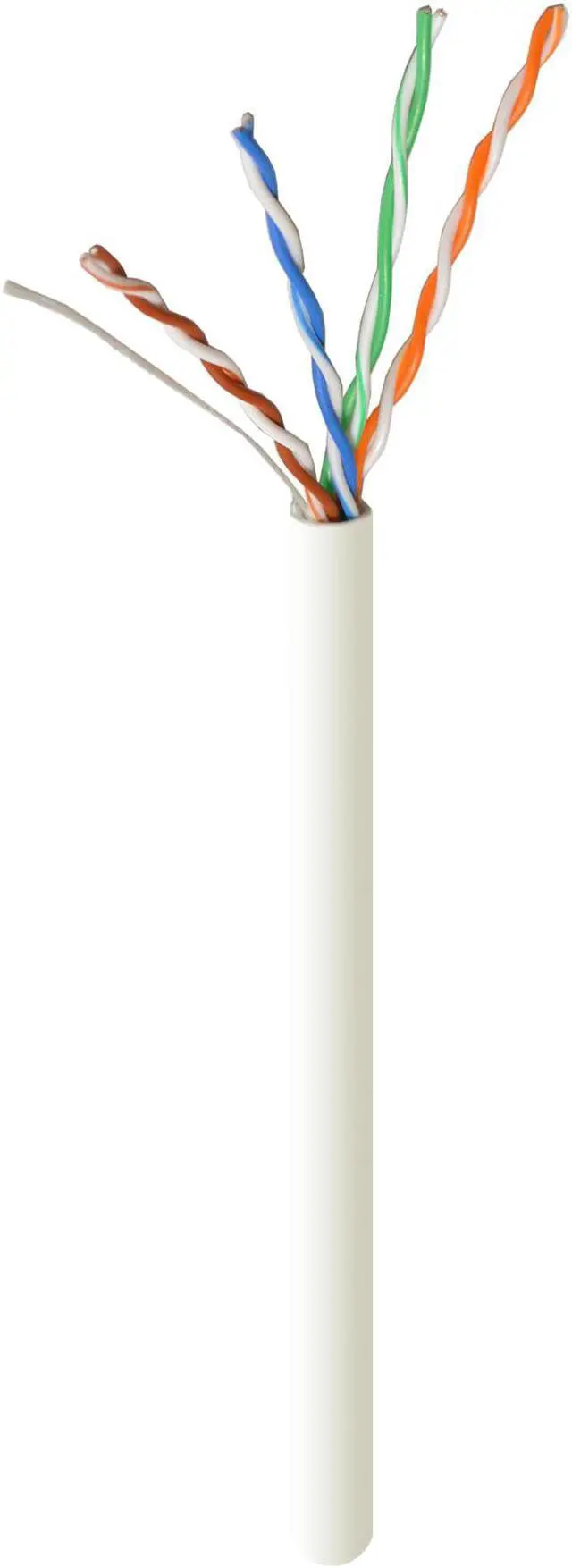 Alt view image 4 of 4 - Cat5e Riser CMR UL ETL Copper Ethernet Network Cable 350Mhz UTP 24AWG 1000ft White