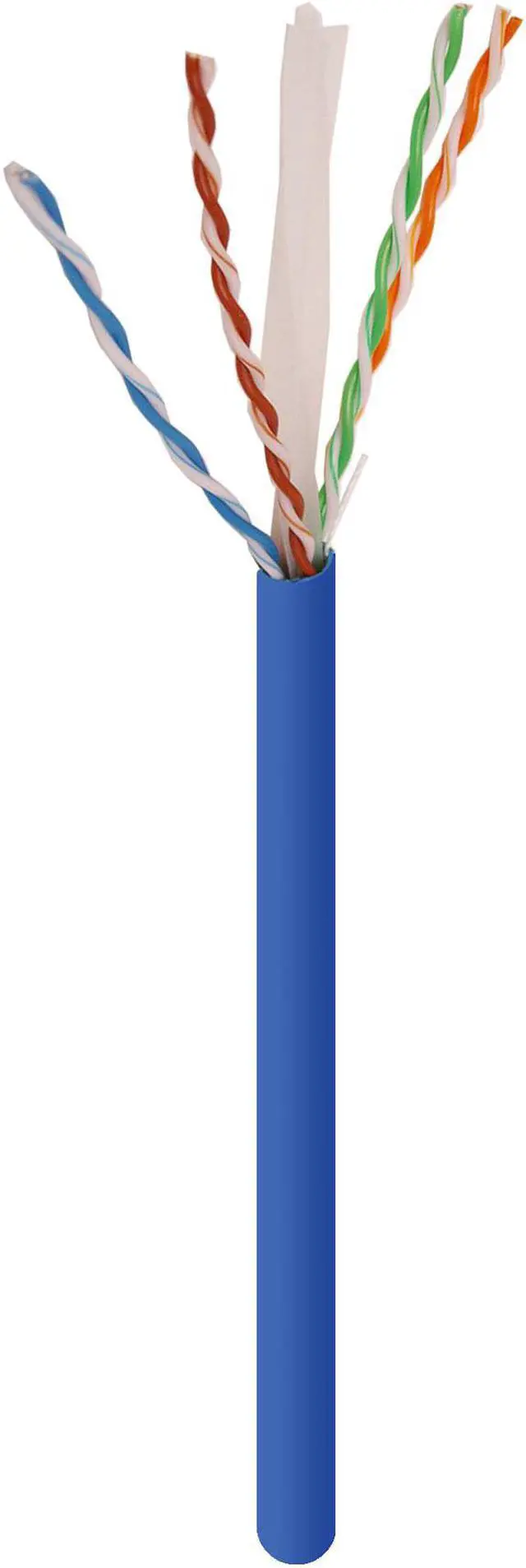 Alt view image 4 of 5 - Cat6 1000 ft 23AWG 550Mhz UTP Bulk Ethernet Network LAN RJ45 Cable Blue