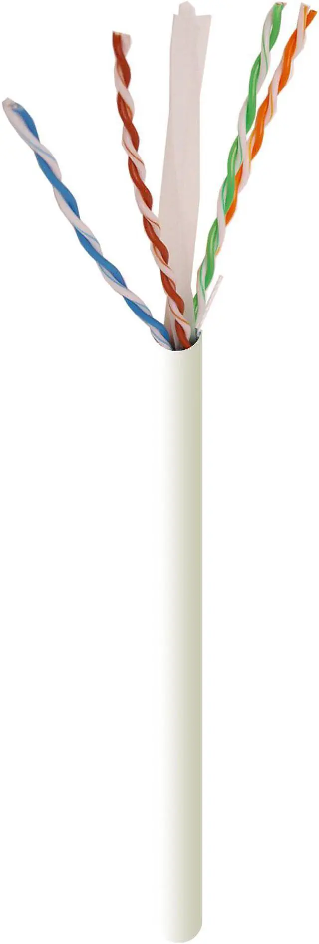 Alt view image 4 of 5 - CAT6 1000FT BULK WHITE COMMUNICATION CABLE ETHERNET NETWORK 1000' WHITE PULL BOX