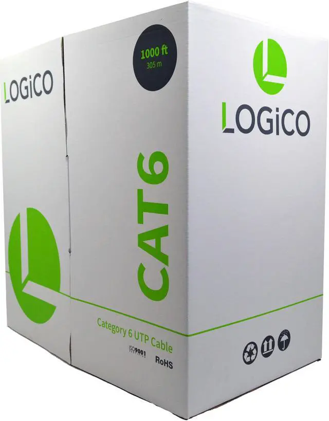 Alt view image 3 of 5 - CAT6 1000FT BULK WHITE COMMUNICATION CABLE ETHERNET NETWORK 1000' WHITE PULL BOX