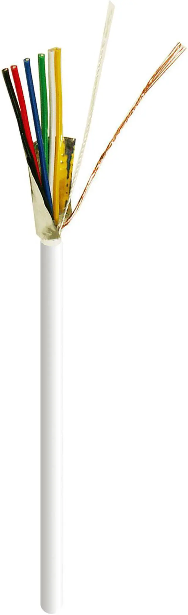 Alt view image 4 of 5 - 500ft 22/6 Unshielded CCA Security Alarm Control Wire Stranded PVC Jacket White