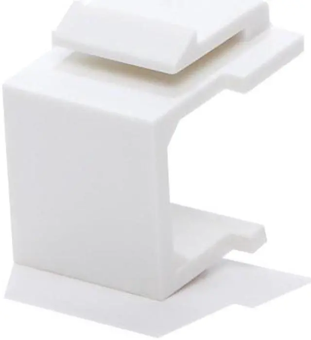 Main image of 50pcs Snap-in Keystone Blank Insert for Wall Plate White