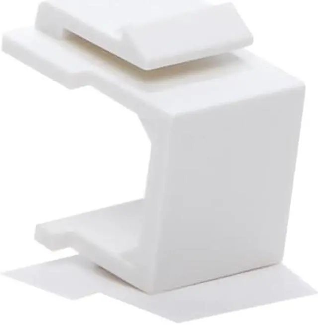 Alt view image 2 of 3 - 50pcs Snap-in Keystone Blank Insert for Wall Plate White