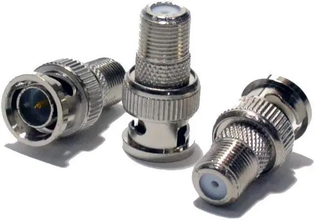 Main image of 25 pack BNC Male to F Female Connector Adapter for Coaxial Cable CCTV