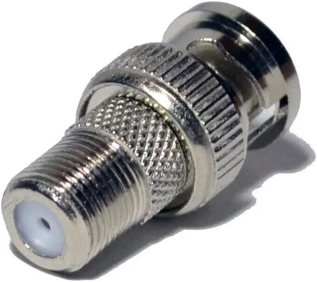 Alt view image 3 of 4 - 25 pack BNC Male to F Female Connector Adapter for Coaxial Cable CCTV