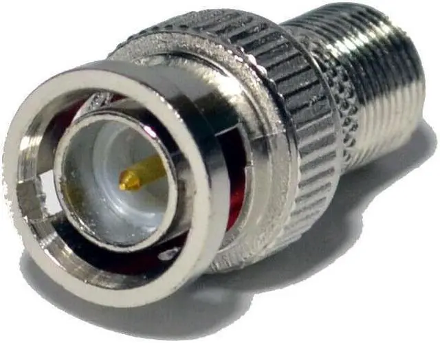 Alt view image 2 of 4 - 50 pack BNC Male to F Female Connector Adapter for Coaxial Cable CCTV