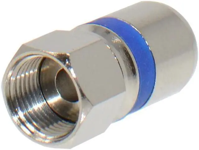 Alt view image 2 of 5 - 5 Pack RG6 Dual Shield Coaxial Self Lock F-Type Connector