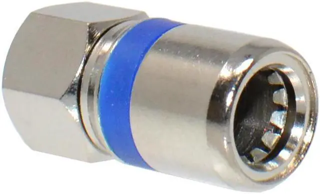 Alt view image 4 of 5 - 5 Pack RG6 Dual Shield Coaxial Self Lock F-Type Connector