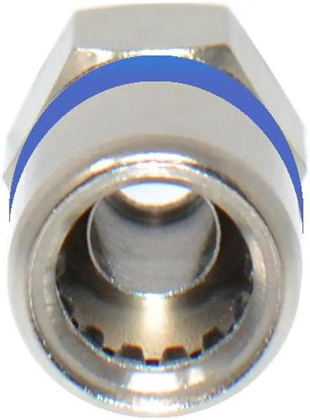Alt view image 3 of 5 - 10 Pack RG6 Dual Shield Coaxial Self Lock F-Type Connector