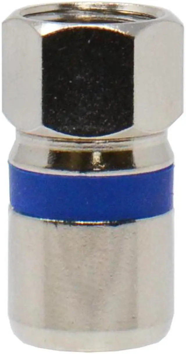 Alt view image 5 of 5 - 10 Pack RG6 Dual Shield Coaxial Self Lock F-Type Connector