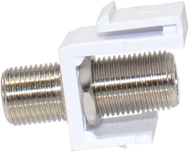 Alt view image 4 of 5 - 50pcs Snap-In F-Type Insert Keystone Connector Module Coax Cable Wall Jack