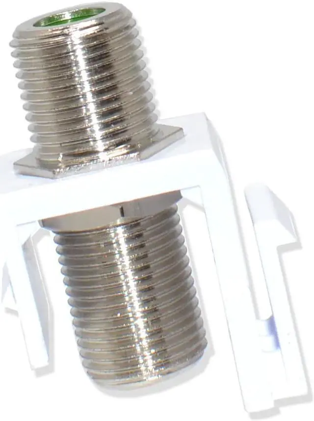 Alt view image 3 of 5 - 10pcs Snap-In F-Type Insert Keystone Connector Module Coax Cable Wall Jack